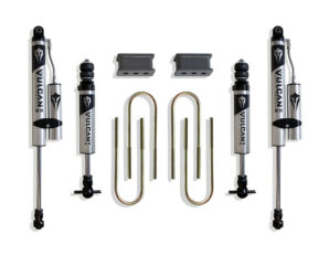 2003-2008 RAM 2500 & 1500 MEGA CAB 2.5" REAR LIFT BOX KIT (3.625" X 10" U-BOLTS) (VULCAN IFP FRONT/ VULCAN RESERVOIR REAR SHOCKS)