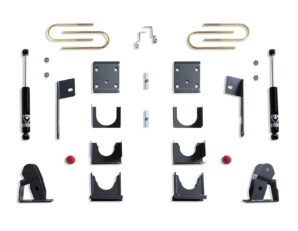 2019-2026 SILVERADO/SIERRA 1500 2WD/4WD 5" REAR LOWERING BOX KIT (MODELS W/ MONOLEAF REAR SPRING)